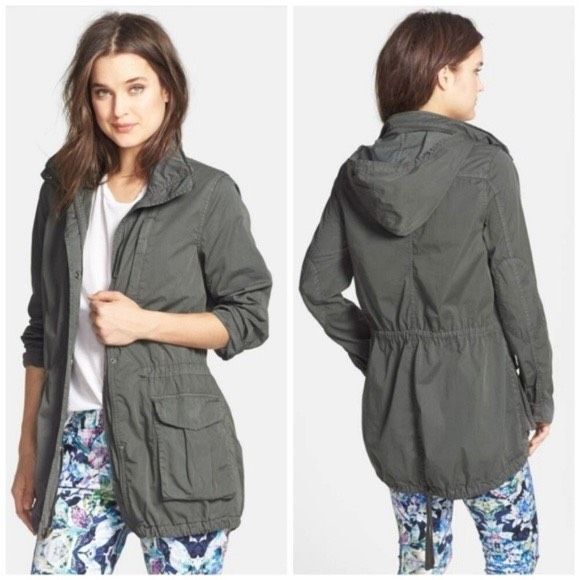 James Perse Utility Jacket Womens small Zip Up Light Weight Gray peppy comfort - Picture 1 of 7